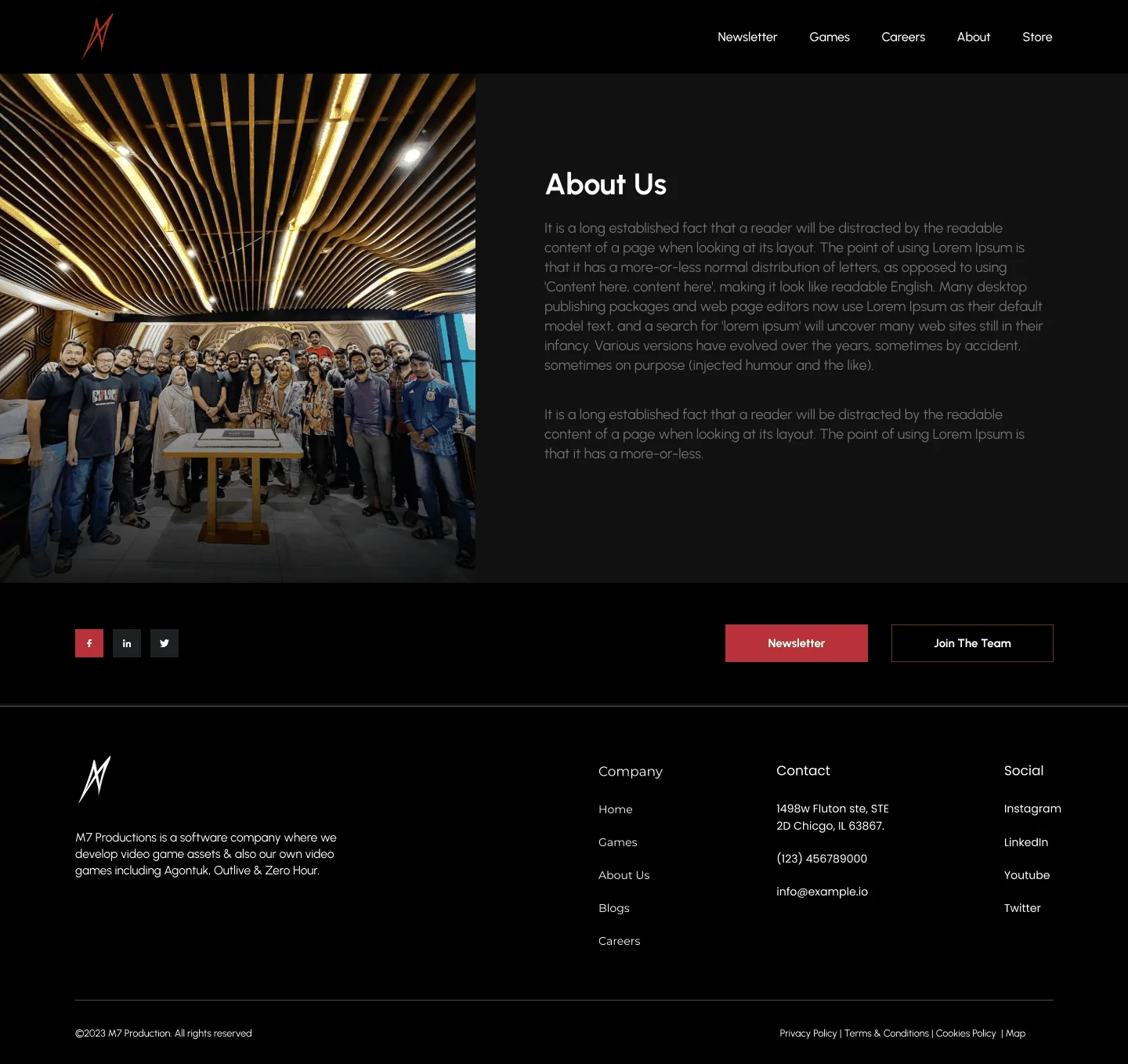 About: the studio story told over the team photo